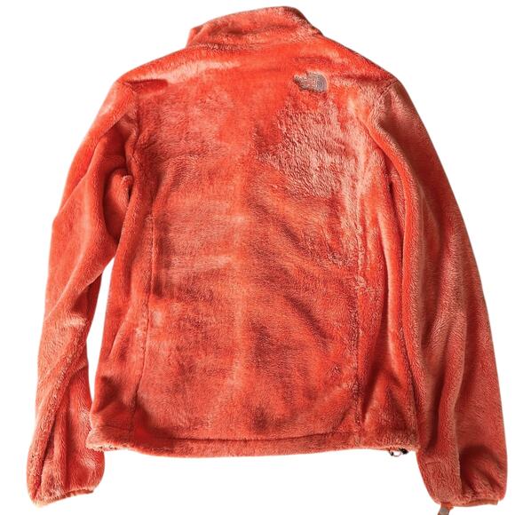 The northface Oitso fuzzy sherpa fleece fullzip jacket orange soft cozy warm - Picture 4 of 7
